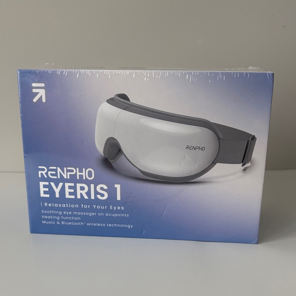 Eye Massager with Heat and Bluetooth - Gray
